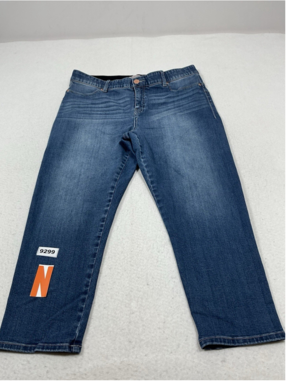 Womans Excellent Juicy Couture Blue Jeans Peddle Pushers Size 14